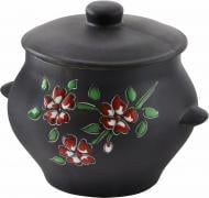 Горшок для запекания Shynkar&KO 600 мл с росписью черный