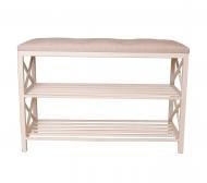 УЦЕНКА! Банкетка Метал Арт 450х700х300 мм молочный (28269/б) (УЦ №2545)