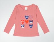 Джемпер для девочки Роза 210410 р.122 темно-коралловый