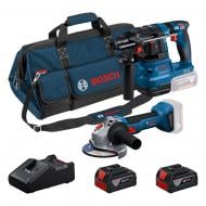 Набор инструментов Bosch Professional GWS 18V-8 + GBH 18V-22 + 2 x GBA 4.0Ah + GAL 18V-40 + сумка M-bag 0615V0003C
