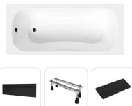 Ванна акриловая Helmken Edelva V81534909M 170х70 см комплект 4 в 1