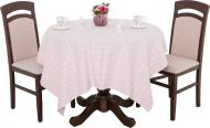 Скатерть Клетка 140x140 см розовый Прованс