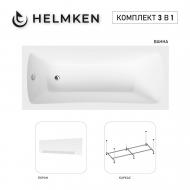 Ванна акриловая Helmken Luna T92A448147 137,5х70 см комплект 3 в 1