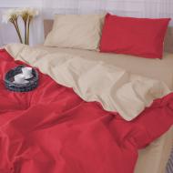 Комплект постельного белья Бязь Fabio (12-0712 + 19-1655) 220х240 см бежевый/красный MirSon Комплект постельного белья Бязь Fabio (12-0712 + 19-1655) 220х240 см бежевый/красный MirSon