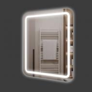 Дзеркало Т-5 600х800 мм з Led підсвічуванням та вимикачем кріплення універсальне