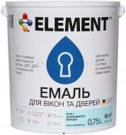 Эмаль Element акриловая для окон и дверей белый шелковистый мат 0,75 л