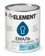 Эмаль Element акриловая для окон и дверей белый шелковистый мат 0,75 л