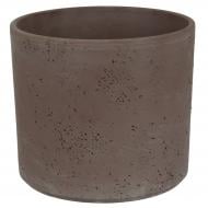 Кашпо керамика PILLAR LAVA 21,6х18см круглый серо-коричневый Spang (1026918)