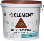 Декоративна штукатурка баранець Element фасадна К15 Зерниста 25 кг білий