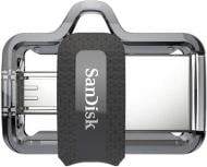 Флеш-память USB SanDisk 64 ГБ USB 3.0 / microUSB (OTG) grey (SDDD3-064G-G46)