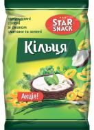 Снеки STARSNACK Хрустящие кольца со вкусом сметаны с зеленью 40 г