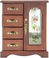 Мини-комод темный орех E3047B-2