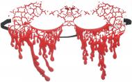 Маска карнавальная кровь 20,5x16,5x0,5 см в ассортименте