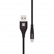 Кабель Promate iCord-1 USB - Lightning 2.4А чорний (icord-1.black) 