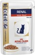 Корм вологий Royal Canin для котів RENAL BEEF FELINE (Ренал віз Біф Фелін) пауч рис, борошно з зернових культур 85 г