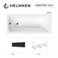 Ванна акриловая Helmken Luna 4380KE5178 159,5х70 см комплект 3 в 1