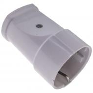 Гнездо штепсельное Quantum QM-9PF03 с заземлением 220В 16А IP20 ABS-пластик белый