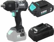 Гайковерт акумуляторний LION BW2-20BL-400NM 400 Нм