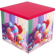 Коробка подарочная Соніліка для воздушных шаров разноцветная 50x50x50 см 4201490501