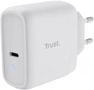 Сетевое зарядное устройство Trust Maxo 65 Вт USB-C PD White