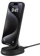 Бездротовий зарядний пристрій Belkin 15 Вт Magnetic Stand Qi2 Black