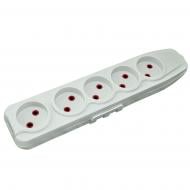 Колодка Quantum біла, серія Bestline без заземлення 5 гн. без вимикача QM-KP-00500