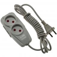 Подовжувач Quantum серія Bestline без заземлення 2 гн. білий 2 м QM-KP-00202