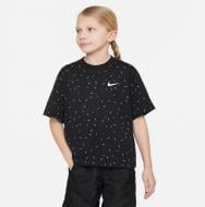 Футболка Nike G NK NSW TEE BOXY SWOOSH AOP FD5366-010 р.XS черный
