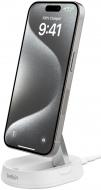 Бездротовий зарядний пристрій Belkin 15 Вт Magnetic Stand Qi2 White