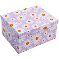 Коробка подарочная Соніліка фиолетовая "Ромашки" 18x13x9.5см 110542714