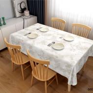 Скатертина SOFT SY6006-2 100x137 см білий із сірим Dariana