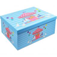 Коробка подарочная Соніліка голубая "Волшебная карусель" 23x16.5x9.5см 1110113323