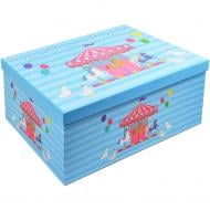 Коробка подарункова Соніліка блакитна "Чарівна карусель" 27x20x11.5см 1110113325