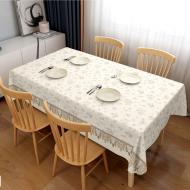Скатертина SOFT SY6156-1 137x200 см білий із бежевим Dariana
