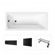 Ванна акриловая Helmken Luna 18745N75F2 170х70 см комплект 4 в 1