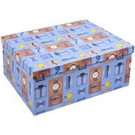 Коробка подарочная Соніліка голубая "Джентельменский стиль" 23x16.5x9.5см 1110229413