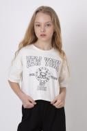 Футболка для дівчаток Mevis р.134 молочний 4653-01