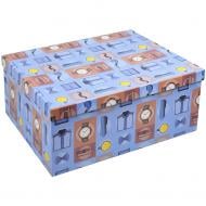Коробка подарочная Соніліка голубая "Джентельменский стиль" 29x22x12.5см 1110229416