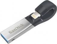 Флеш-память SanDisk 64 ГБ USB 3.0/Lightning black (SDIX30N-064G-GN6NN)