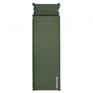 Каремат надувной Naturehike с подушкой одноместный CNK2550WS025, 30 мм, зеленый