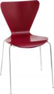 Стілець обідній AMF Art Metal Furniture Левіс хром хром/бордовий