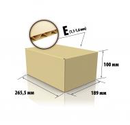 Коробка з гофрокартону Картонна коробка (Е) 265,5*189*100 189x265,5x100 мм