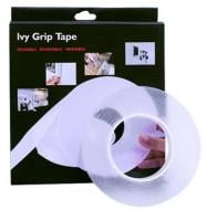 Клейкая лента многоразовая (нано скотч) Ivy Grip прозрачная 1 м