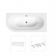 Ванна акриловая Helmken MarbellaLux 130S4186B8 150х74,7 см комплект 3 в 1