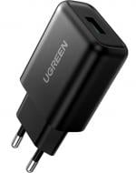 Мережевий зарядний пристрій UGREEN CD122 18W QC3.0 USB Fast Charger 3A Black (70273)