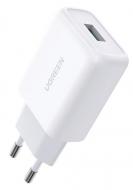 Сетевое зарядное устройство UGREEN CD122 18W QC3.0 USB Fast Charger 3A White (10133)