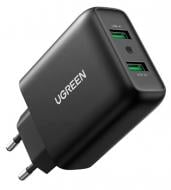 Сетевое зарядное устройство UGREEN CD161 36W QC3.0 USB Fast Charger 3A Black (10216)