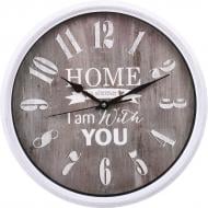 Часы настенные Home 40 см белый
