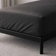 Простынь Сатин Boston Iron Grey Stripe 160x190 см серый U-tek