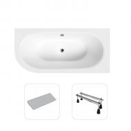 Ванна акриловая Helmken MarbellaLux 34M1644R10 150х74,7 см комплект 3 в 1